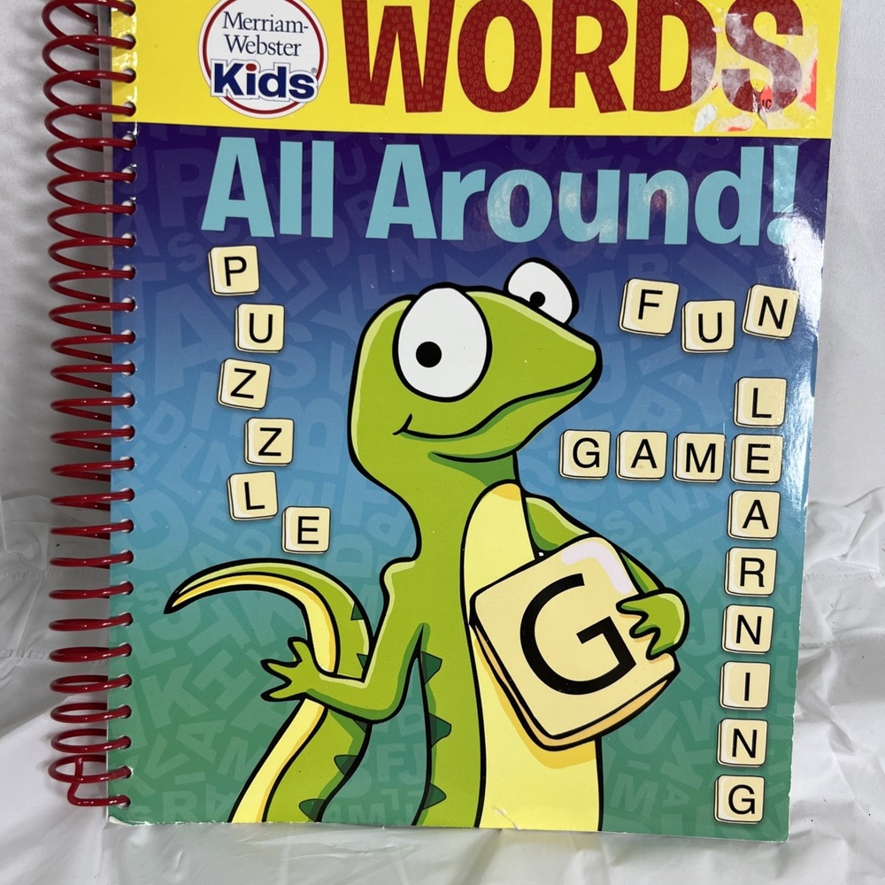 Merriam-Webster Kids - Words All Around - Puzzle Activity Workbook - PI Kids